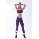 Nebbia Asymmetrical 7/8 leggings 639 - fialová