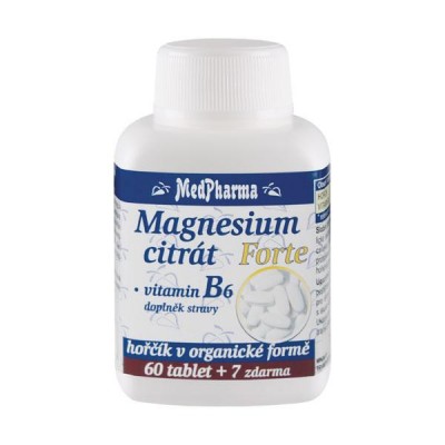 MedPharma Magnesium citrát Forte + vitamin B6, 67 tobolek
