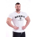 Nebbia Hardcore tričko s výšivkou 396 - bílé