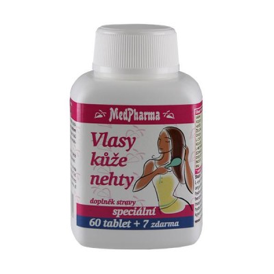 MedPharma Vlasy, kůže, nehty, 67 tobolek