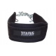 TITANUS pás s dopomocí s řetězem Dip belt černá