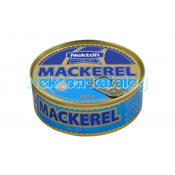 Nekton - Makrela v rostlinném oleji 240g