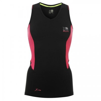 Karrimor Xlite Running Top Ladies - Black/Pnk Crush