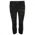 USA Pro Three Quarter Leggings - Charcoal Waves