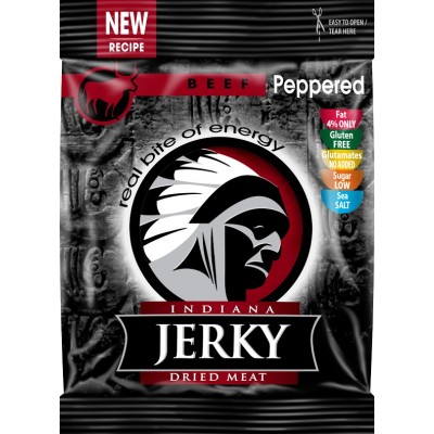 Indiana Jerky hovězí s pepřem 25 g