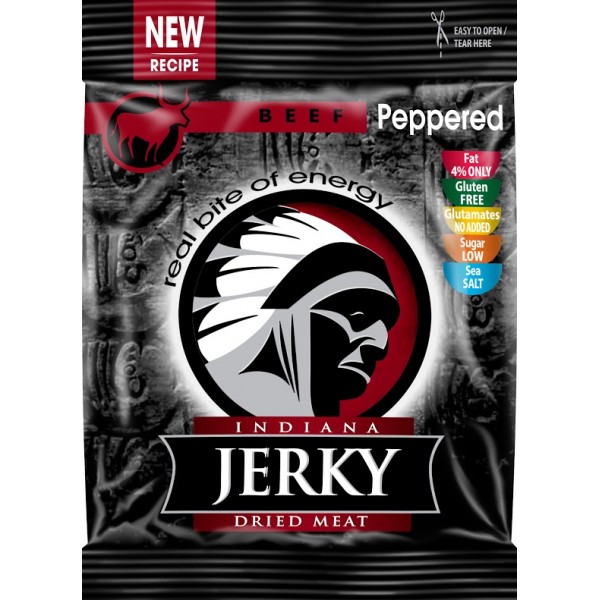 Indiana Jerky hovězí s pepřem 25 g