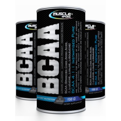 Muscle sport BCAA 4:1:1 PURE. 150 g.           EXP : 24.7.2026