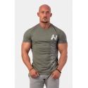 Nebbia Vertical Logo NEBBIA tričko 293 - khaki