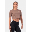 Nebbia Minimalist Logo NEBBIA crop top 600 - brown