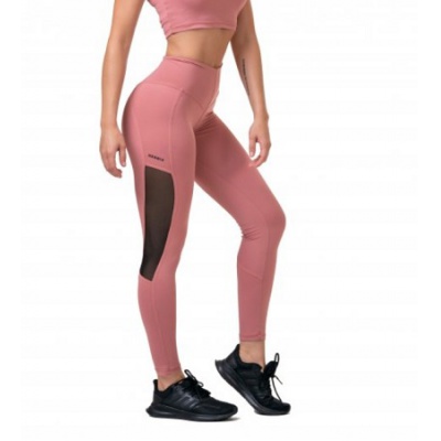 Nebbia Mesh legíny s vysokým pasem 573 old rose