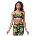 Nebbia Earth Powered sportovní podprsenka Jungle Green 565 