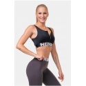 Nebbia Smart Zip sportovní podprsenka 578 black 