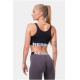 Nebbia Smart Zip sportovní podprsenka 578 black 