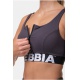 Nebbia Smart Zip sportovní podprsenka 578 marron 