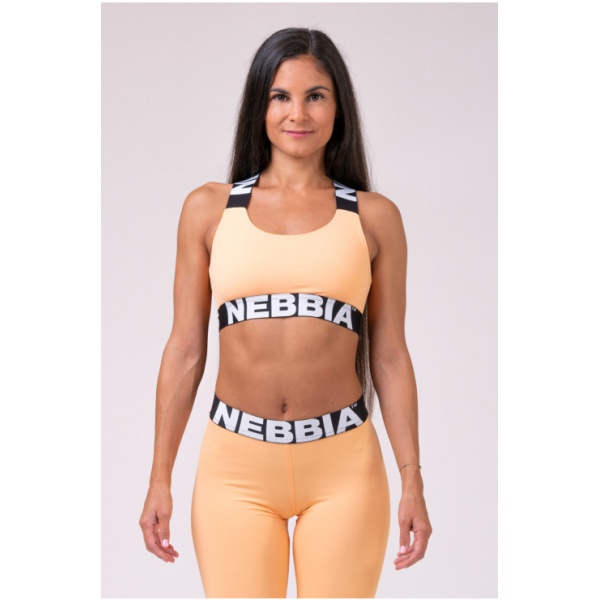 Nebbia Power Your Hero sportovní podprsenka 535 apricot 