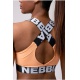 Nebbia Power Your Hero sportovní podprsenka 535 apricot 