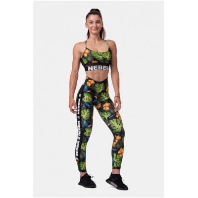 Nebbia High-Waist Performance legíny 567 Jungle Green 