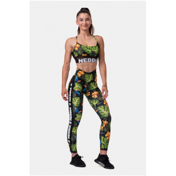 Nebbia High-Waist Performance legíny 567 Jungle Green 