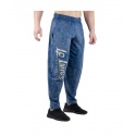 LEGAL POWER Cargo Body Pants Stonewashed Heavy Jersey, modré