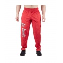 LEGAL POWER Cargo Body Pants Stonewashed Heavy Jersey, červené