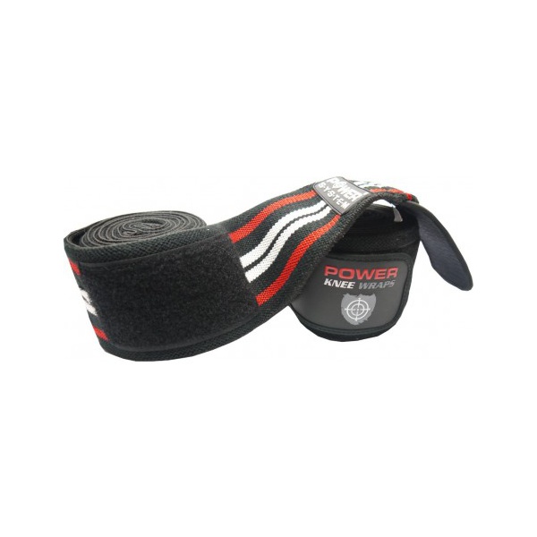 POWER SYSTEM knee wraps - red 
