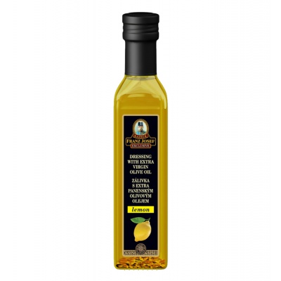 Zálivka s extra panenským olivovým olejem s příchutí citronu 250ml